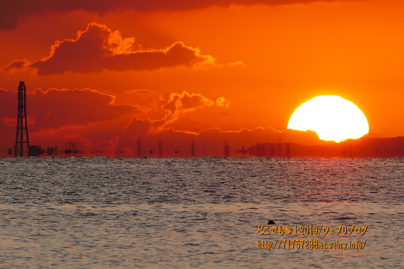 とっても良い天気の日の、朝の風景と夕方の風景！: どこでも参上 魚津の蜃気楼と風景